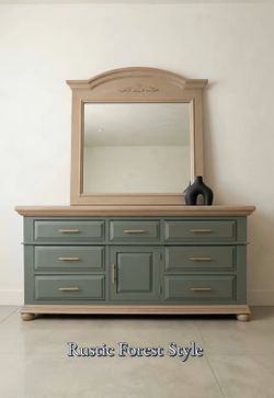 1990s Broyhill Dresser and Mirror