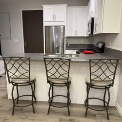 Swivel Upholstery Bar Stools