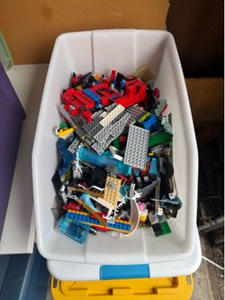 2 Bins of assorted Lego