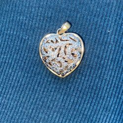 925 China Heart Pendant 