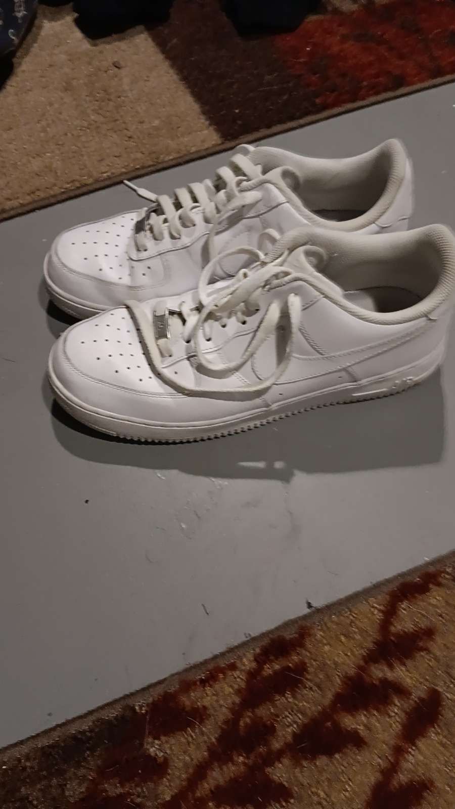 White Nike Air force 1s