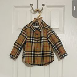 Burberry - Vintage Check Stretch Longsleeve Shirt- Baby
