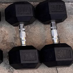 50 Lb Octagon Dumbbells (pair)