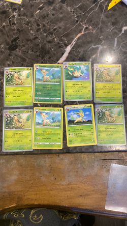 8 Leafeon Pokémon cards