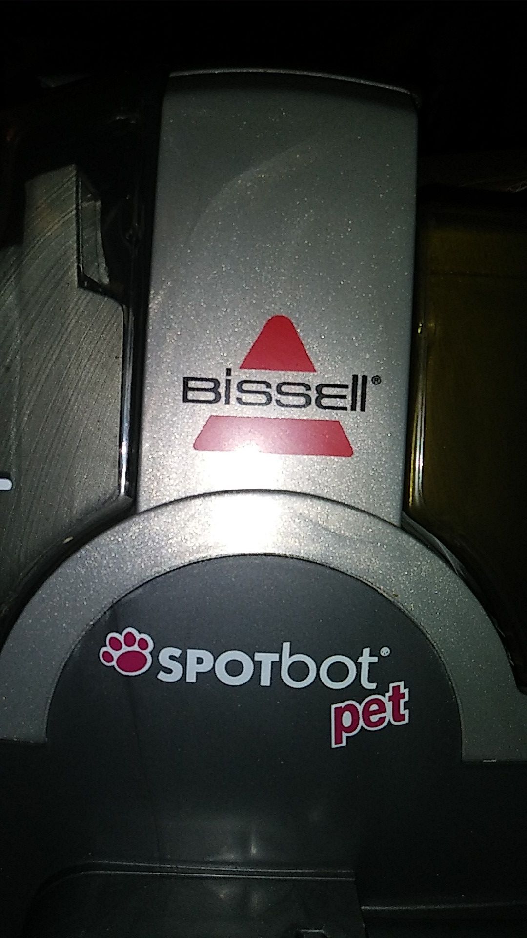 Hands free bissell Spotbot pet stain cleaner