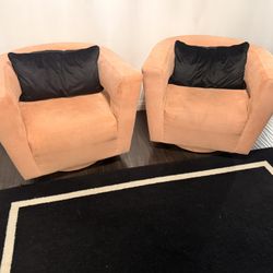 Orange Pink Chairs 