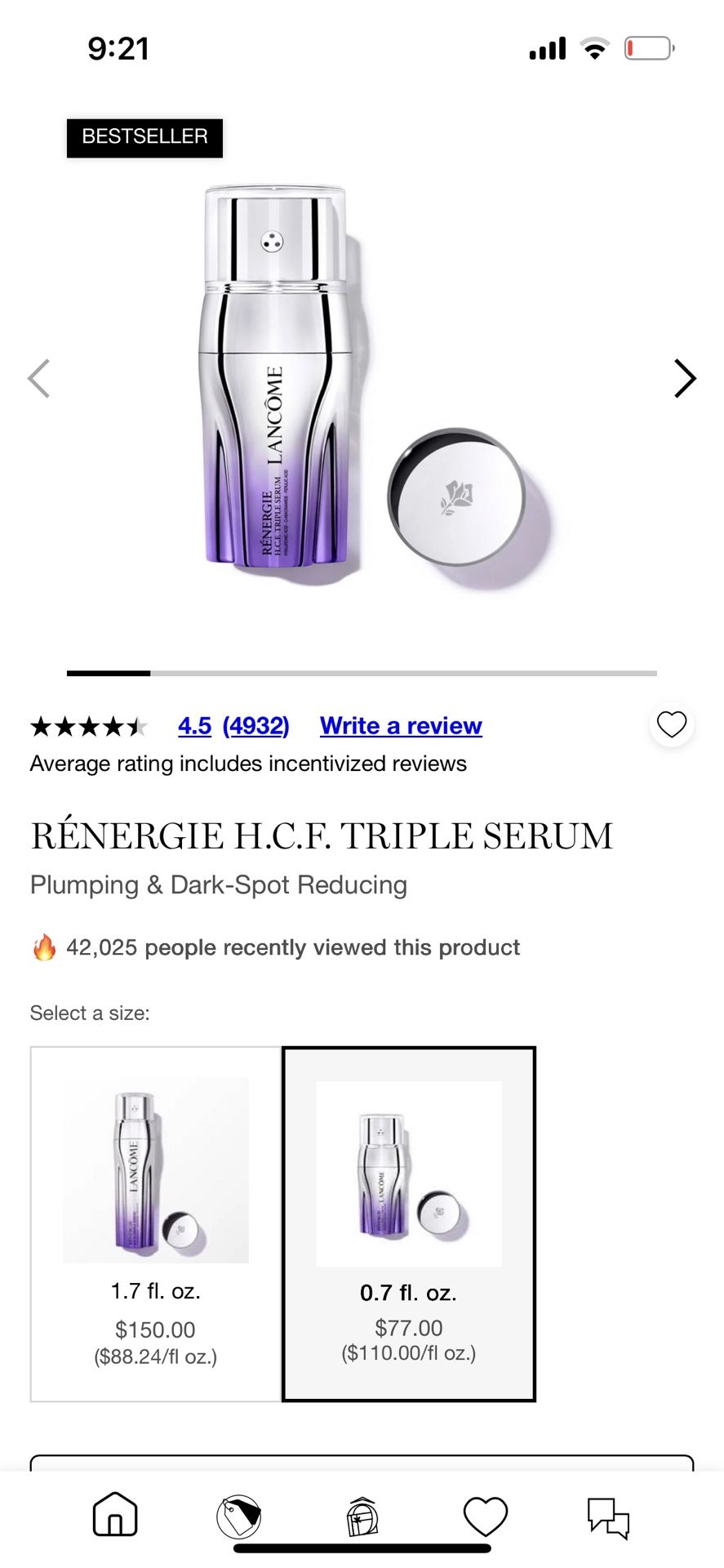 LANCOME H.C.F TRIPLE SERUM