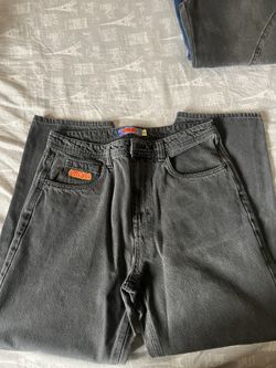 black baggy jeans