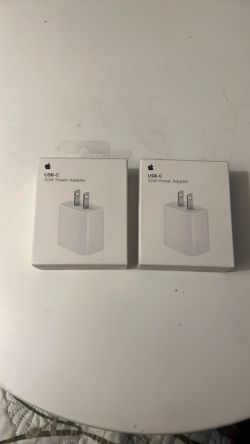 Apple - 20W USB-C Power Adapter - White $20 For 2 Pieces 