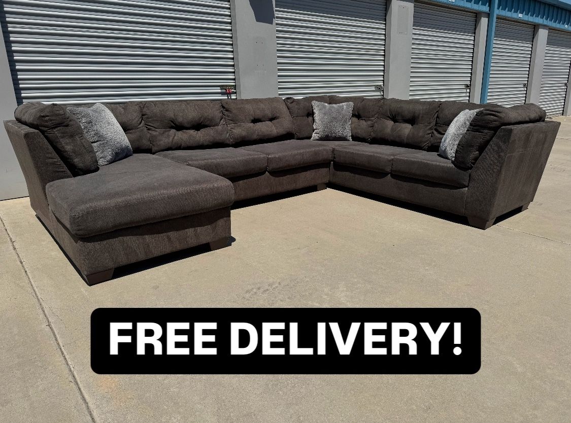 FREE DELIVERY || Ashley’s Furniture Gray Sectional Couch