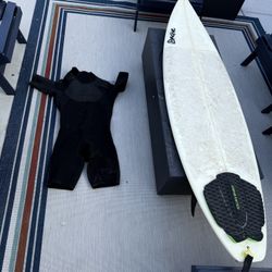 Active Surfboard 6’3” + Rip curl Wetsuit