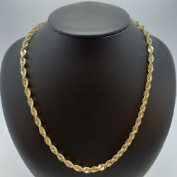 14K GOLD ROPE CHAIN. NEW.