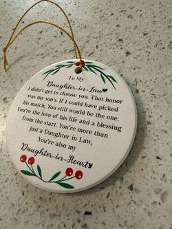 Daughter in Law Ornament