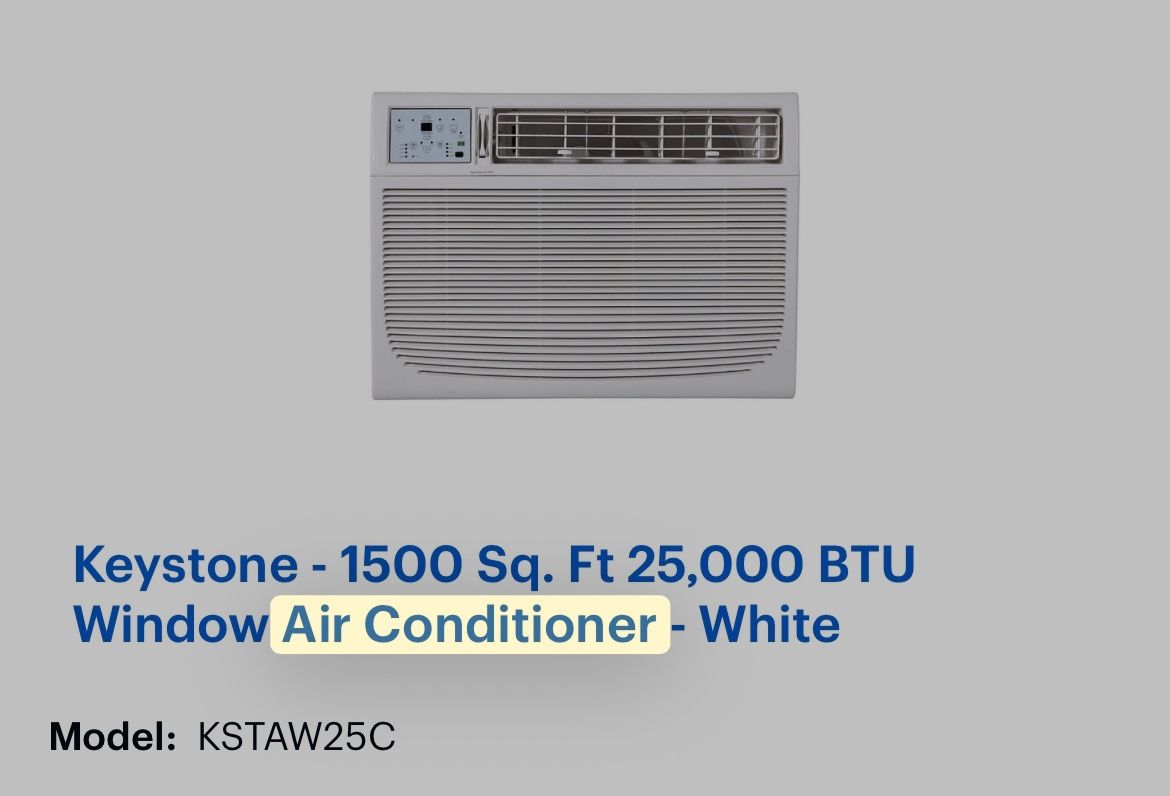 Window Air Conditioner (AC) Unit