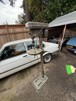 Mark one floor drill press model C114 FX. Built in 1982.