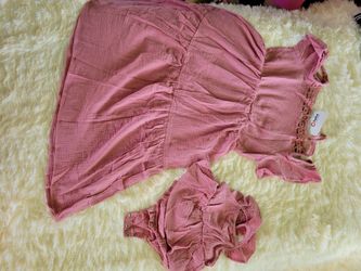 Blush Mom And Baby Dress