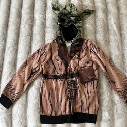 Star War Yoda Full Zip Hoodie Youth, Size Small
