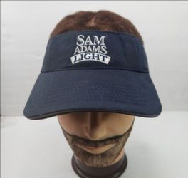 Sam Adams Light Visor Unisex Adult Navy Blue Adjustable One Size Fits All
