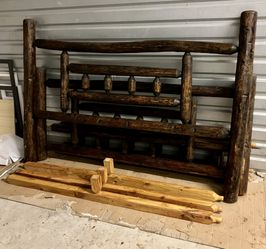 King bedroom Set Log cabin furniture