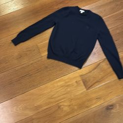 Burberry Merino Wool Elbow Patch Crewneck Sweater