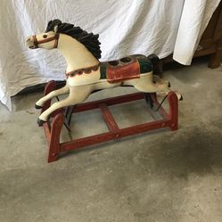 Antique Carousel Horse Coffee Table Center Piece
