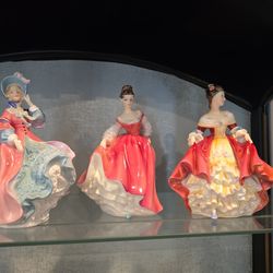 Vintage Dance Figurines, Royal Doulton Bone China