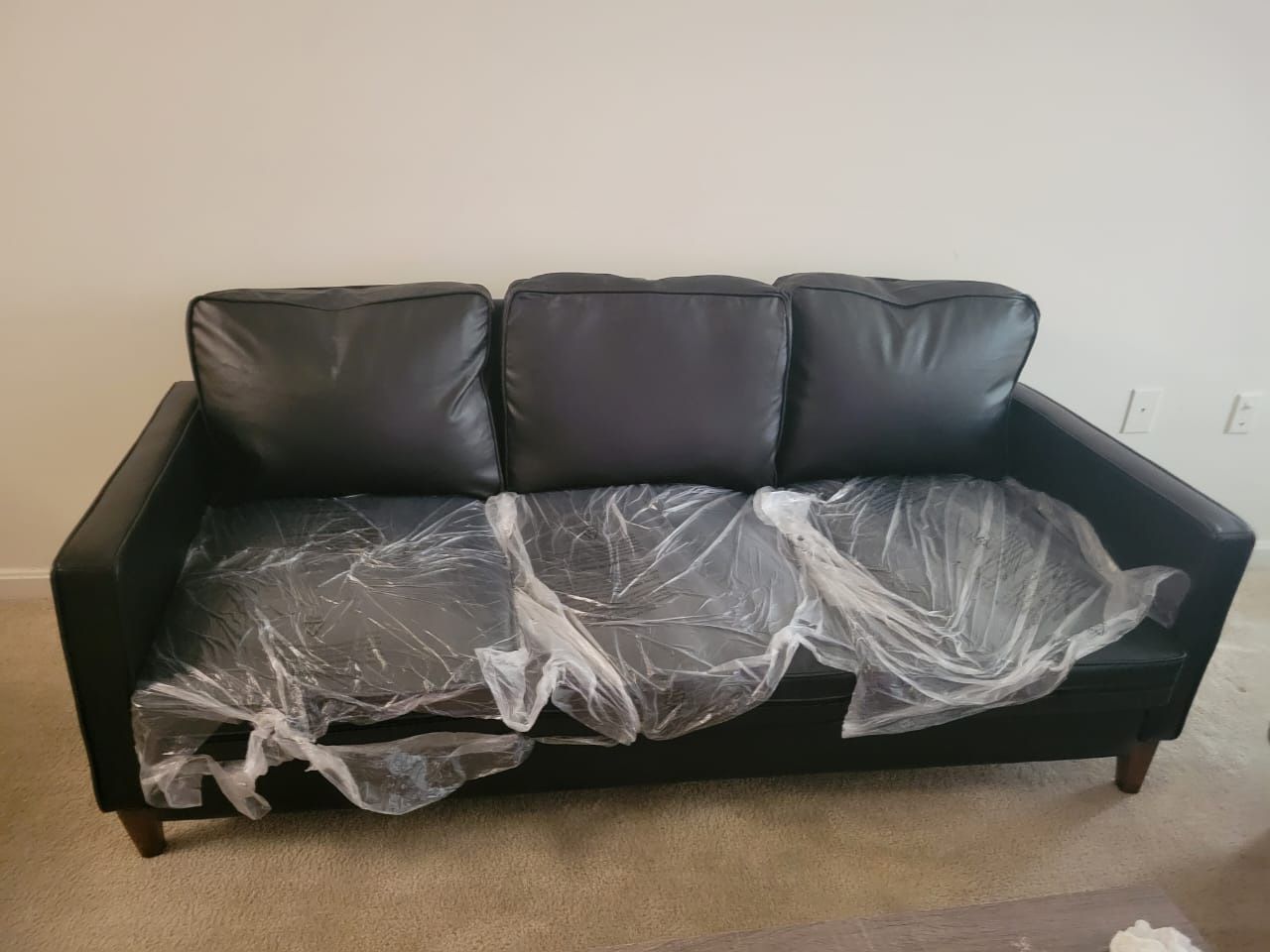 Black Leather Sofa
