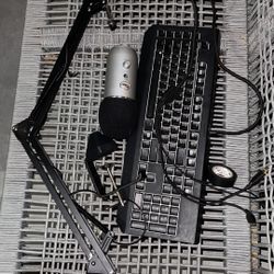 *40$ For Both* Blue Yeti Mic & Arm With Razer Blackwidow Keyboard!