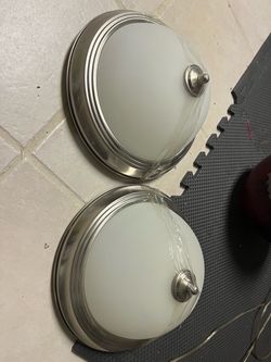 Round Flush Mount Ceiling Light Fixtures – Set of 2