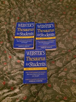 Webster Thesaurus Books