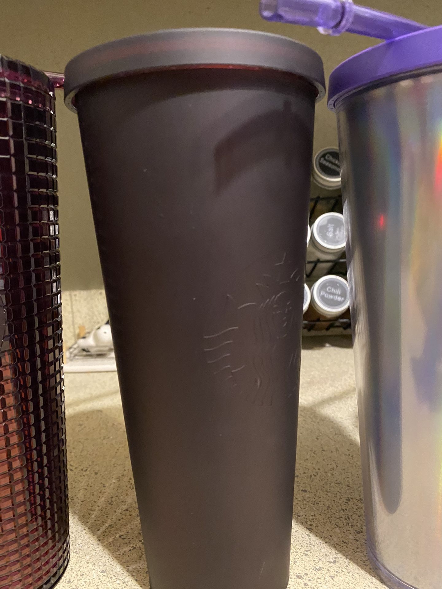 Starbucks Matte Plum Tumbler Halloween 2019.