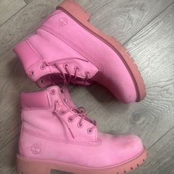 Pink Timberlands 