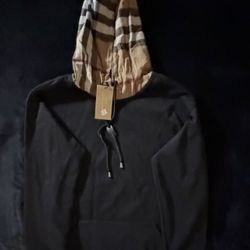 BLACK LUXURY PLAID HOODIE