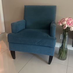 2 Teal Armchairs