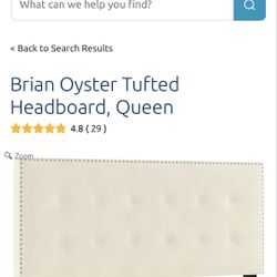 Bryan oyster Queen Tufted Headboard