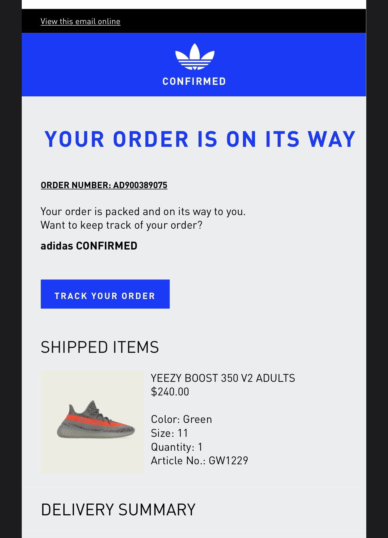 Yeezy 350 V2 Beluga Reflective SIZE 11