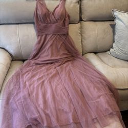 Floor Length Tulle Bridesmaids Dress