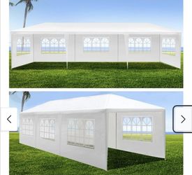 10x30 wedding party tent outdoor canopy teng with 8 side walls white FOR SALE  %mm b
