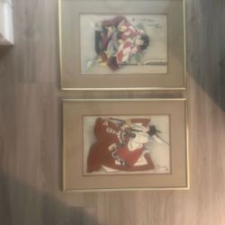 Framed Asian Inspired Artwork 