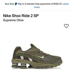 Nike Shox Ride 2 SUPREME