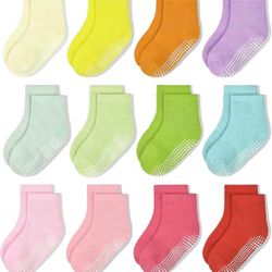 Non-Slip Toddler Socks With Grips Kids Anti Slip Sticky Socks For Infant 1-3T Kids Toddler Slipper Socks
