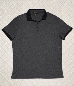 Michael Kors polo shirt dark gray heathered size medium men’s