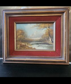 Weber Artist Original Oil Painting in Woods