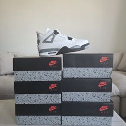Jordan 4- White Cement