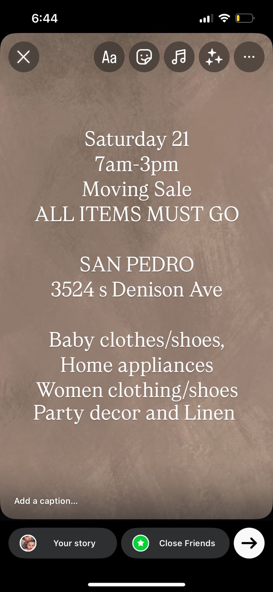 Local Yard sale
