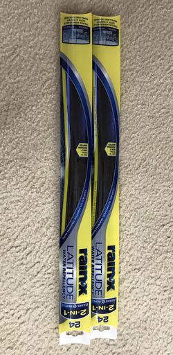 2 RainX Latitude Water Repellency Windshield wipers (Brand new in box) for $10!