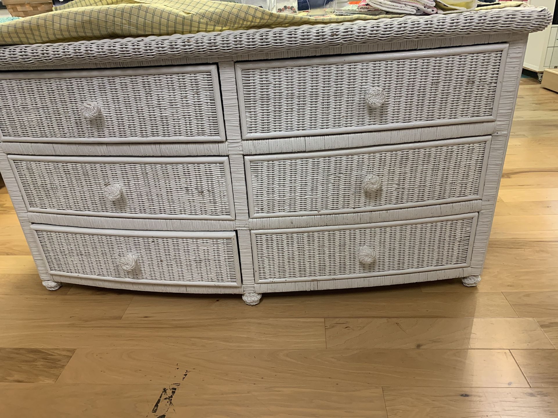 White Dresser And Mirror