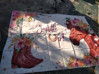 Cowgirl Party Backdrop