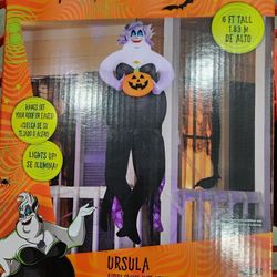 Disney Inflatable Ursula 6 Feet Long Lights Up BRAND NEW