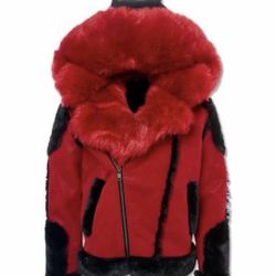 BRAND NEW JC SHEARLING COAT - MEDIUM 